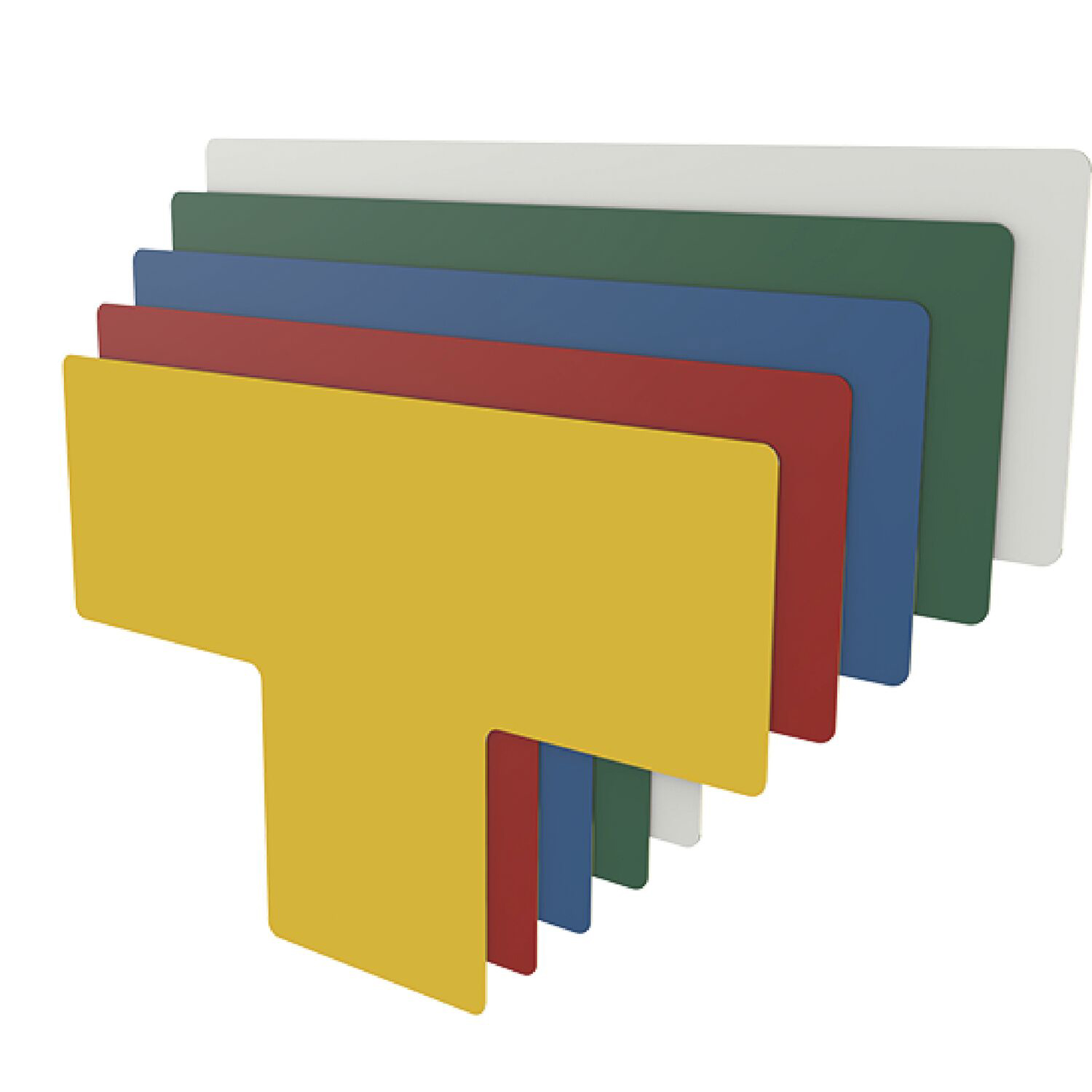 Produktbild für FATH Bodenmarkierung T-Form gelb 75mm